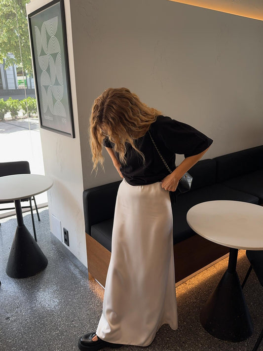 Юбка максі приталена