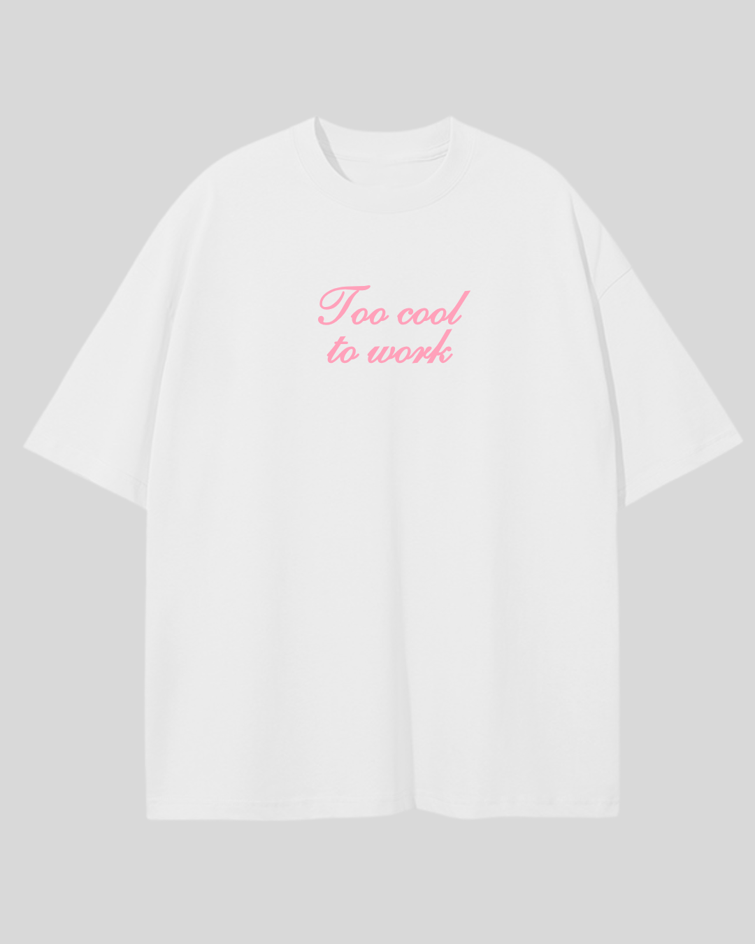 Футболка оверсайз to cool to work