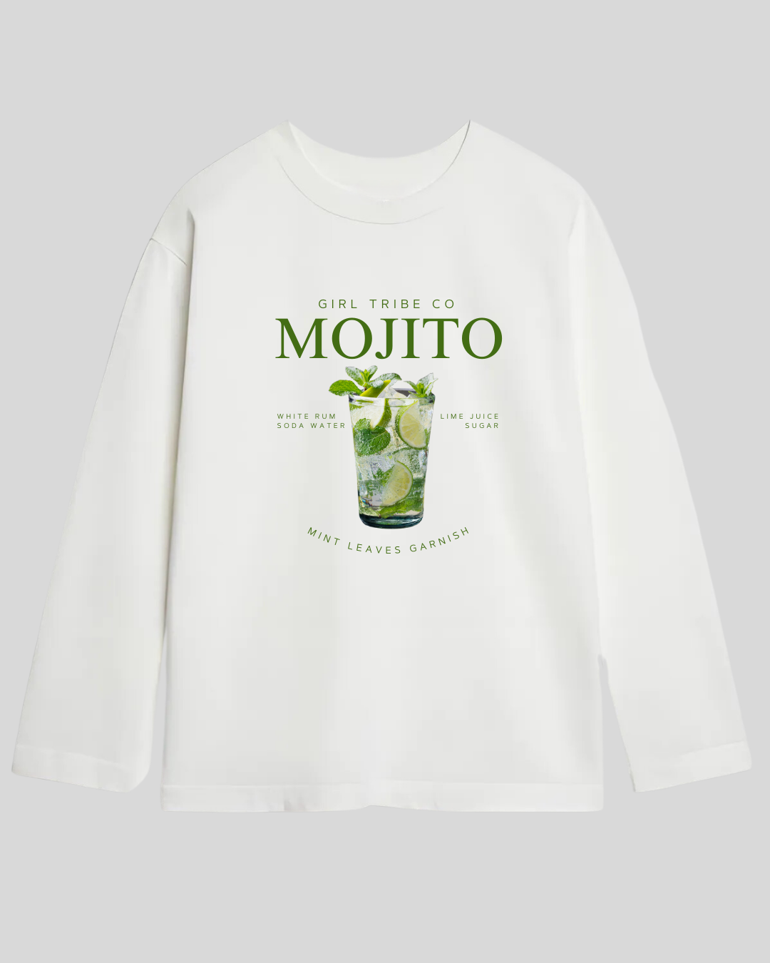 Лонг оверсайз біла mojito