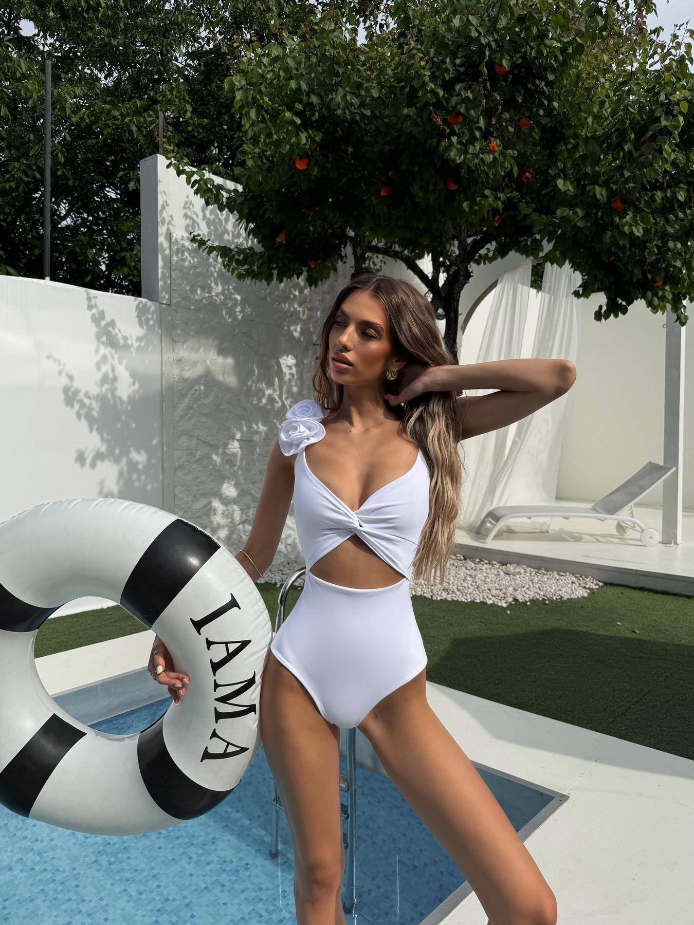 Купальник Flower білий