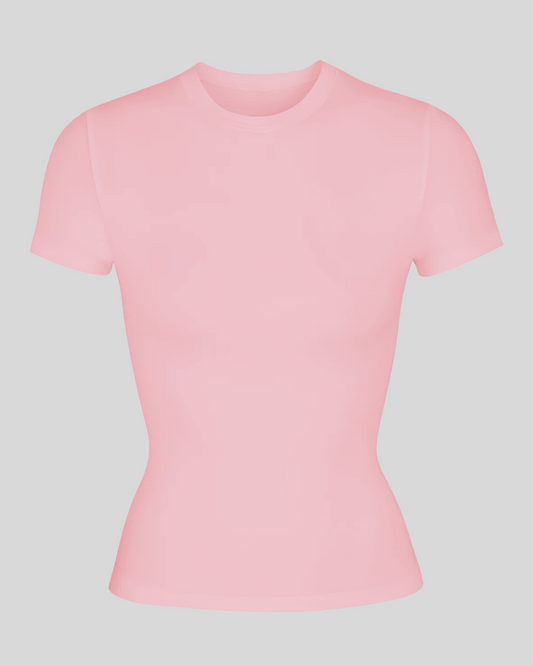 Футболка приталена Skims світлорожевий