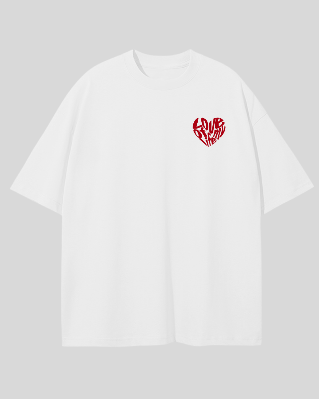 Футболка оверсайз сердечко love of my life