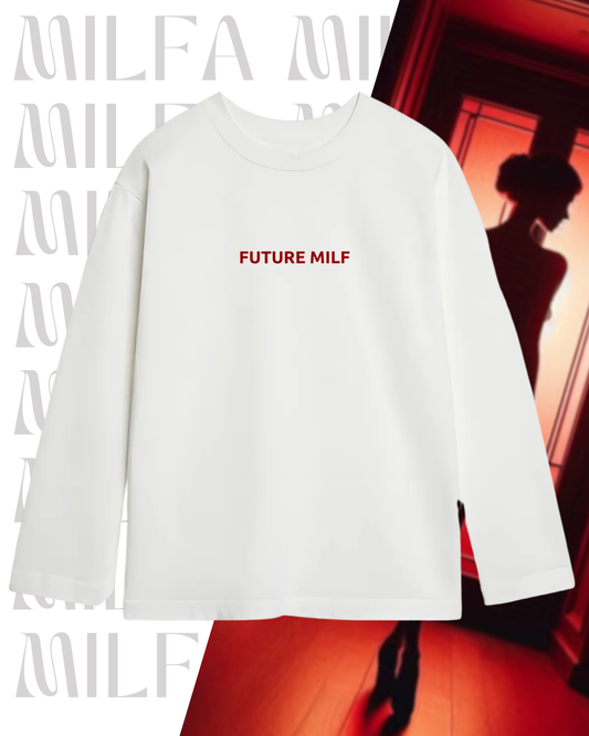 Лонг оверсайз білий future milf