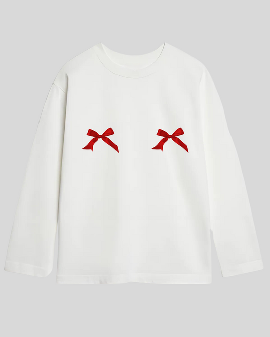 Лонг оверсайз бантики