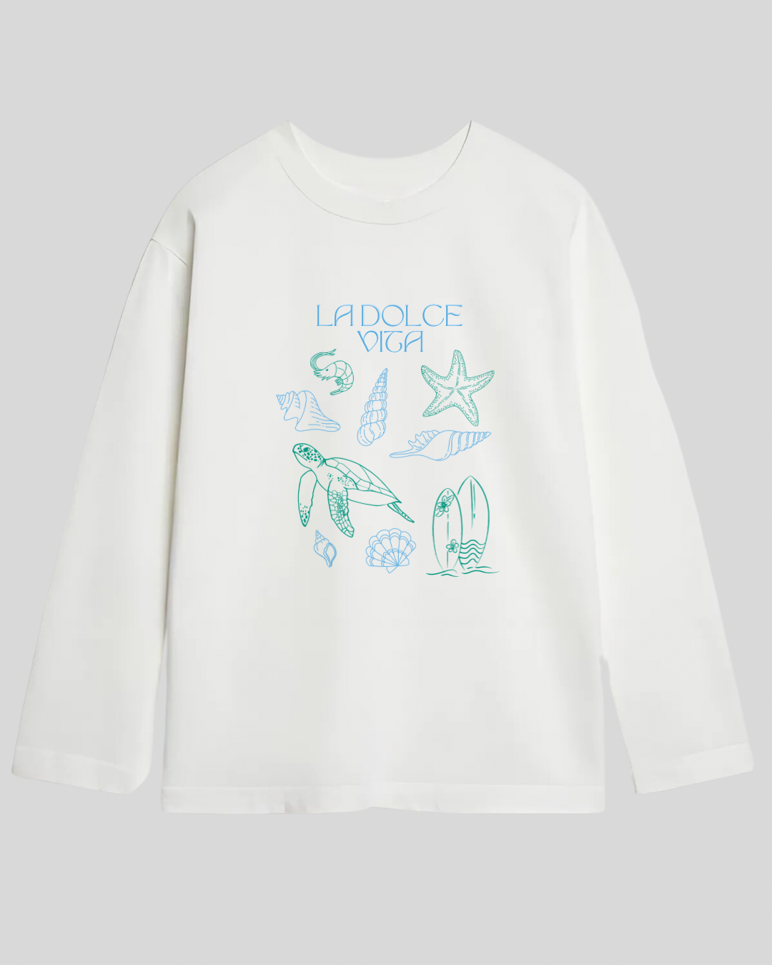 Лонгслів оверсайз "La Dolce Vita SEA"