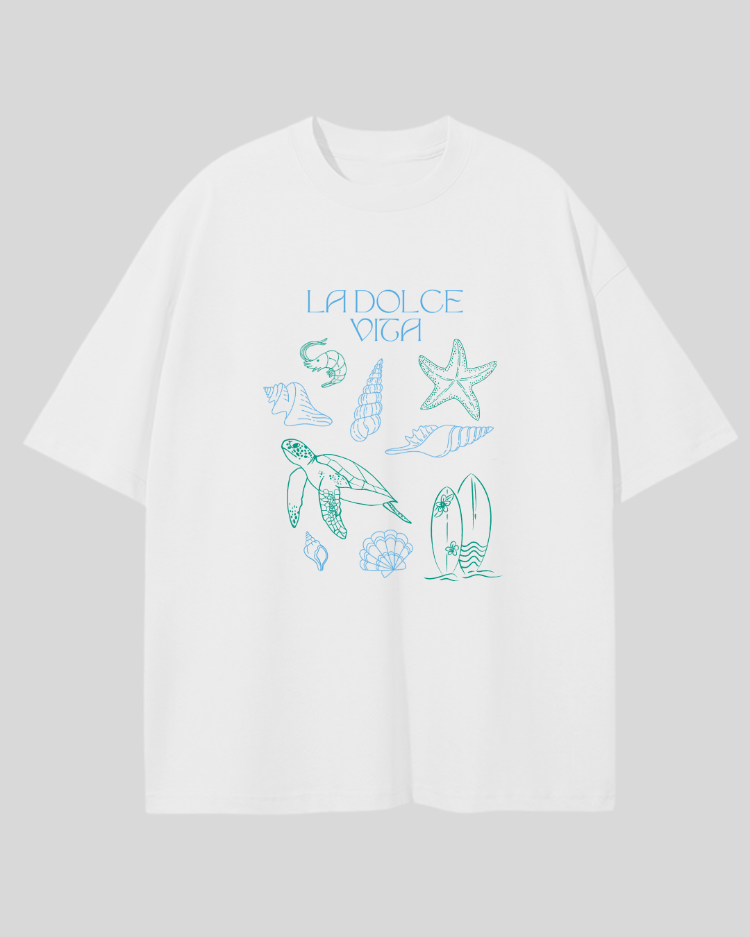 Футболка оверсайз "La Dolce Vita SEA"