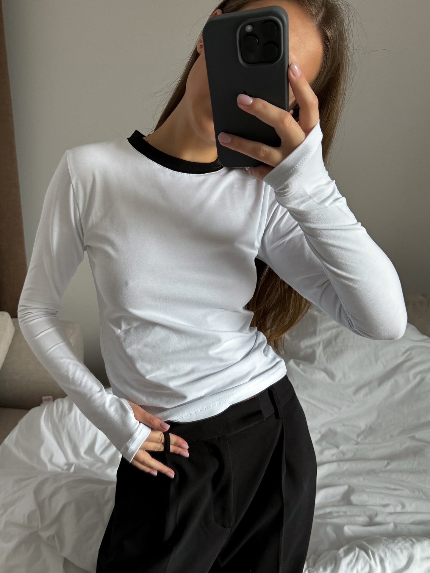 Лонгслів приталений