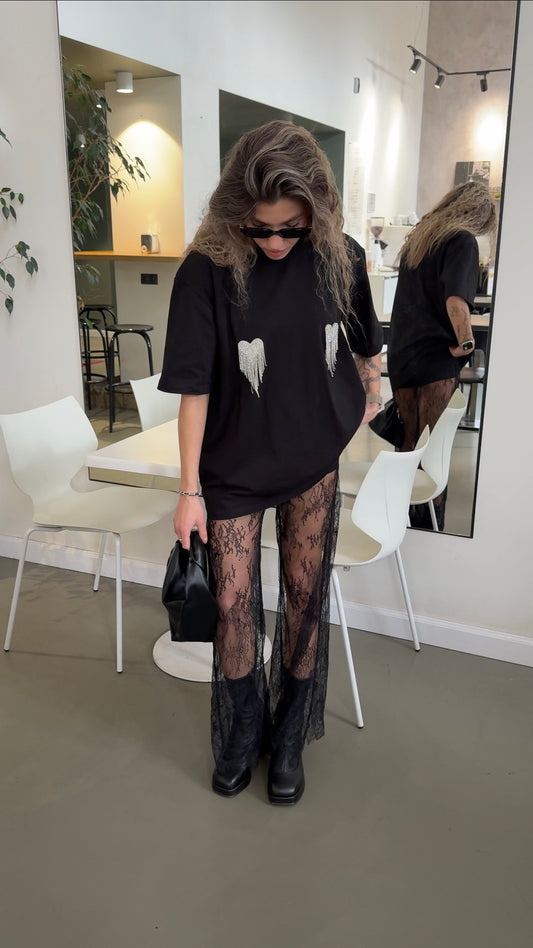 Штани мереживні