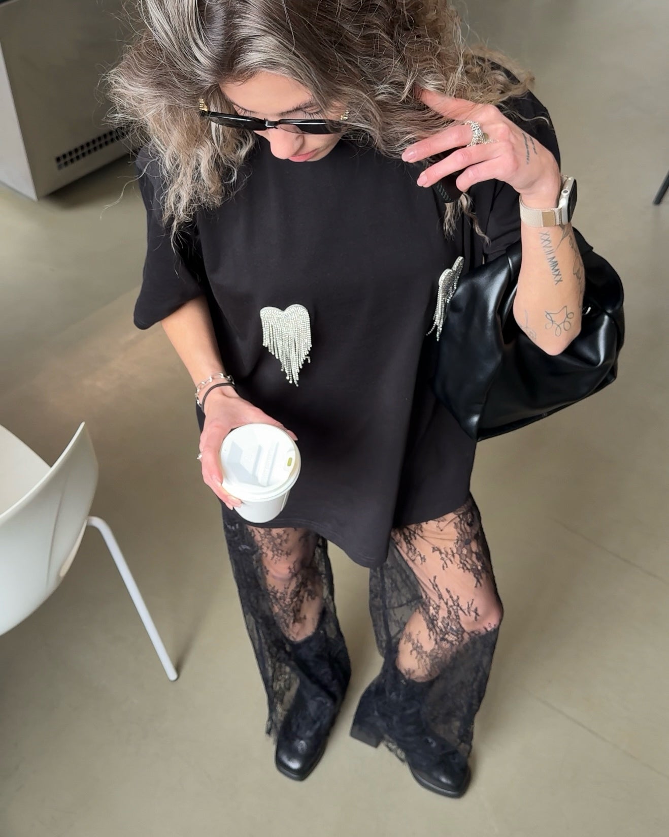 Штани мереживні