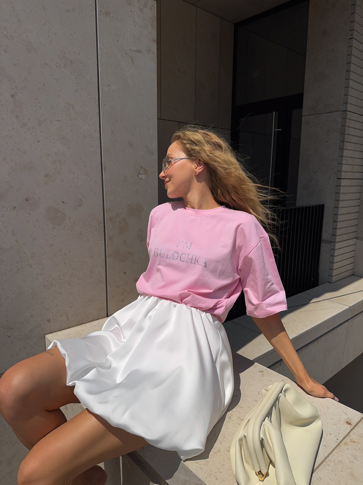 Футболка з стразами "I`m bulochka"