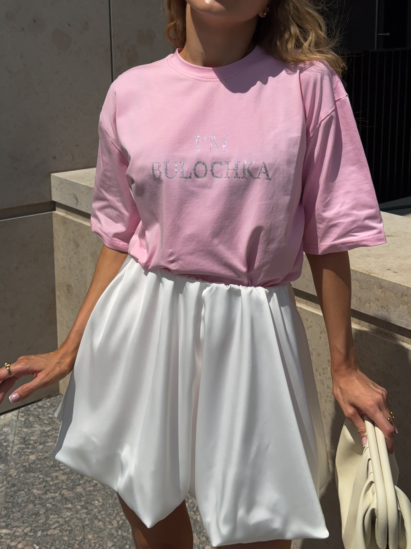 Футболка з стразами "I`m bulochka"