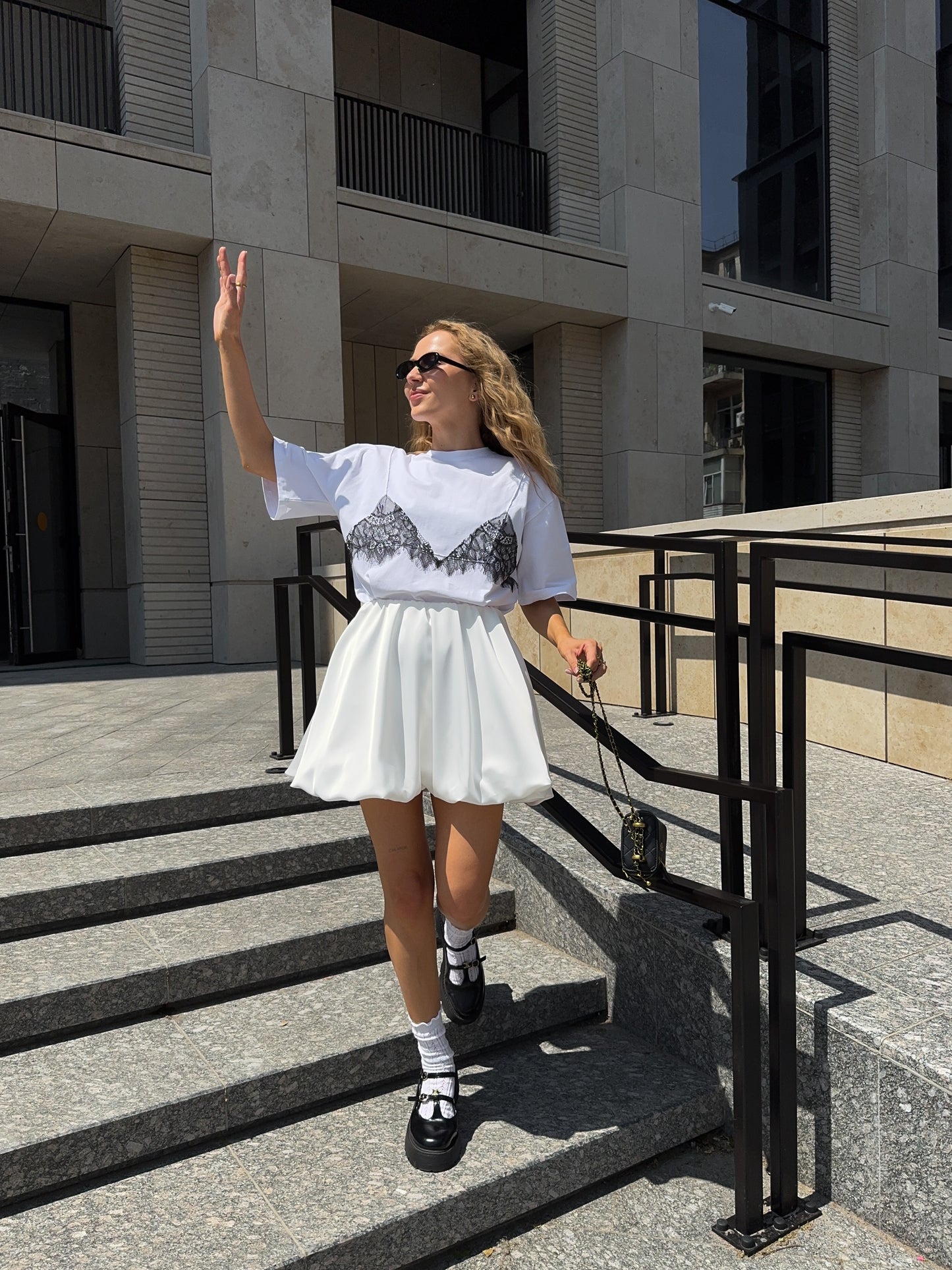 Спідниця балон міні