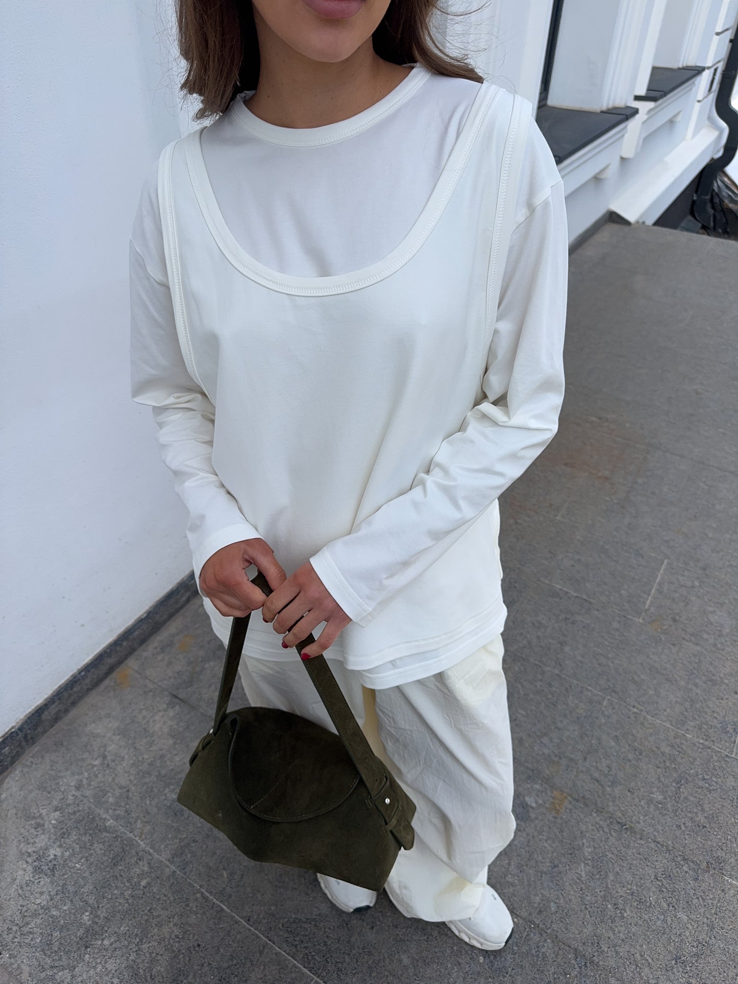 Лонгслів + майка oversize