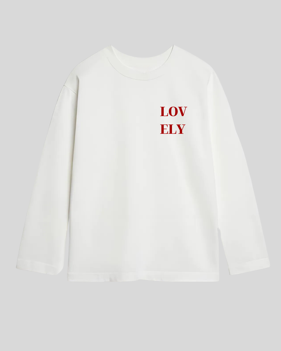 Лонгслів оверсайз "lovely"