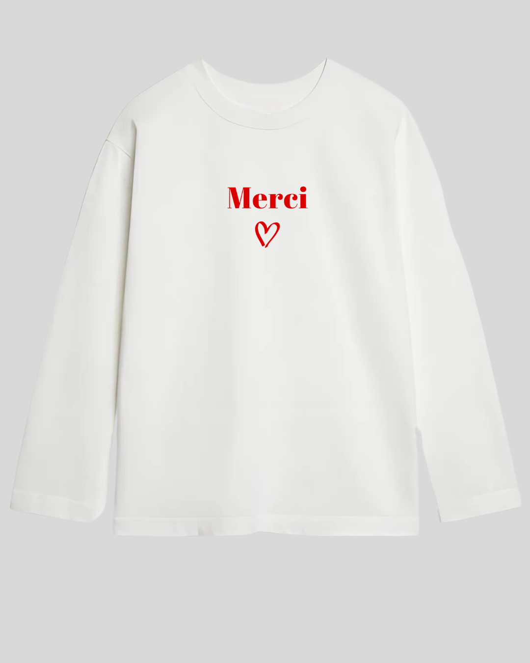 Лонгслів оверсайз "Merci"