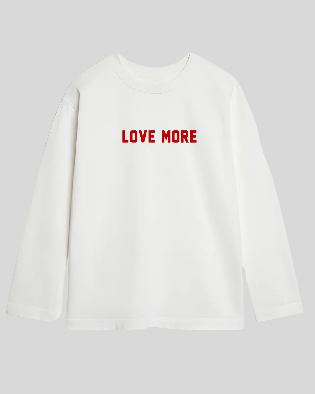 Лонгслів оверсайз "Love more"