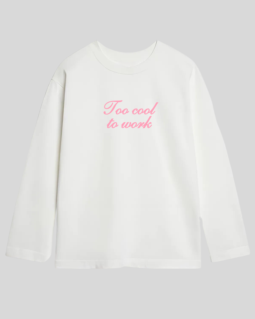 Лонгслів оверсайз "To cool to work"
