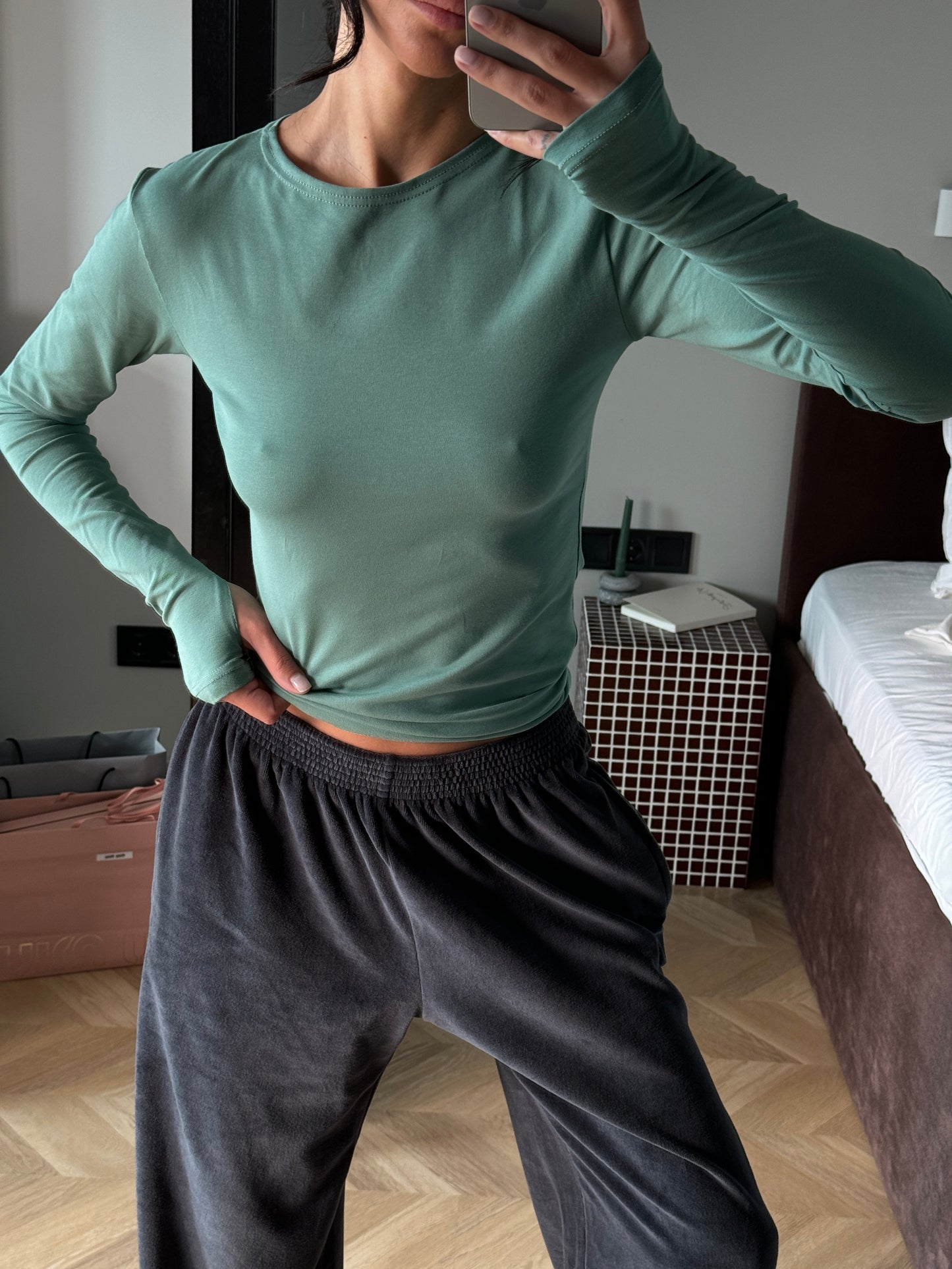 Лонгслів приталений