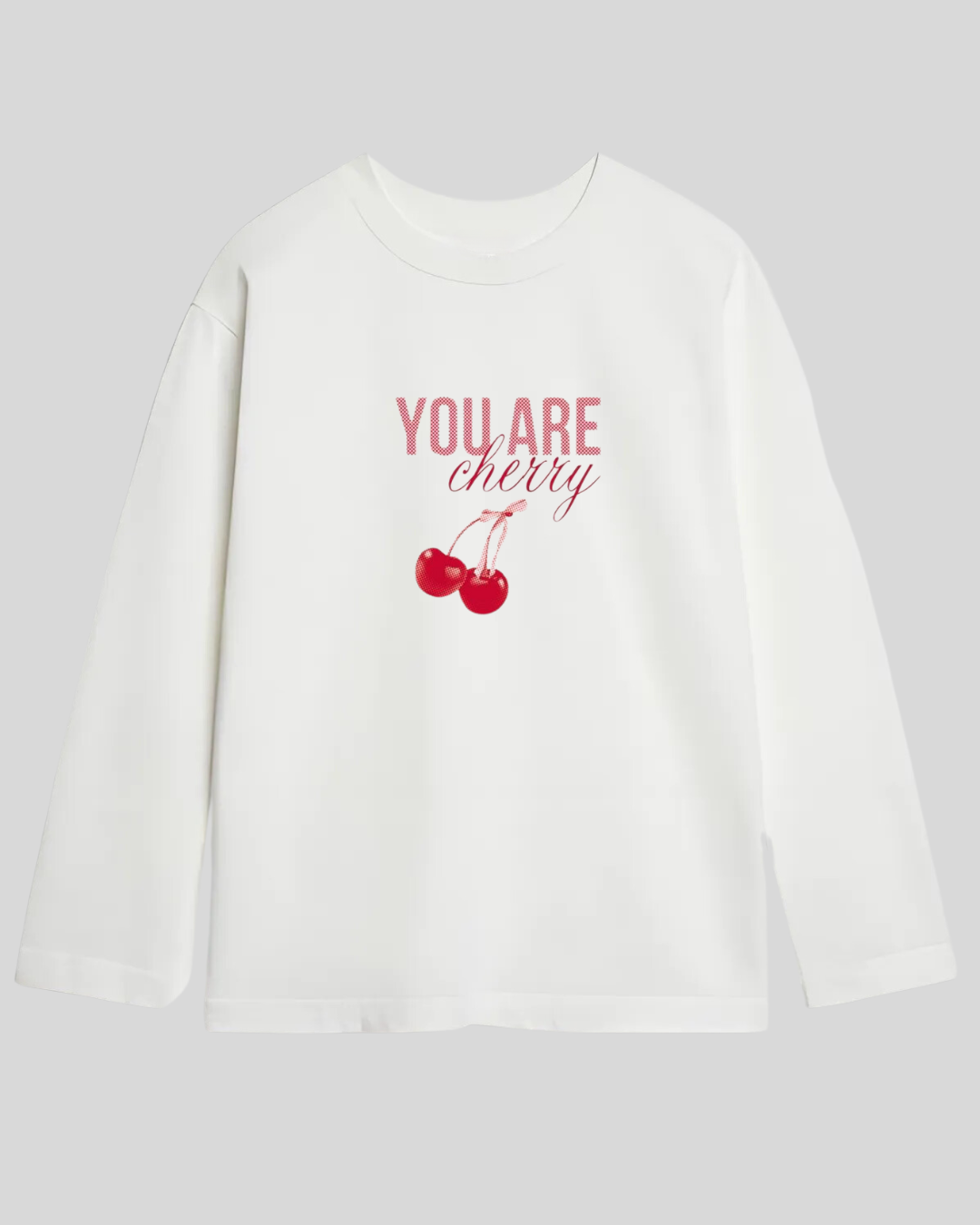 Лонгслів оверсайз "You are cherry"
