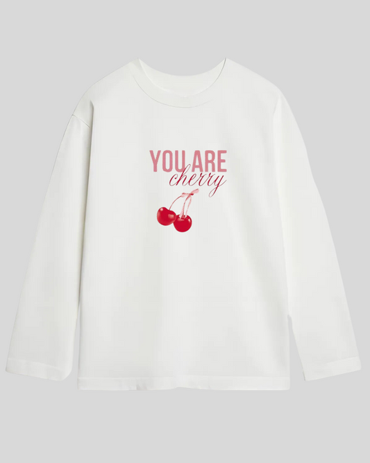 Лонгслів оверсайз "You are cherry"