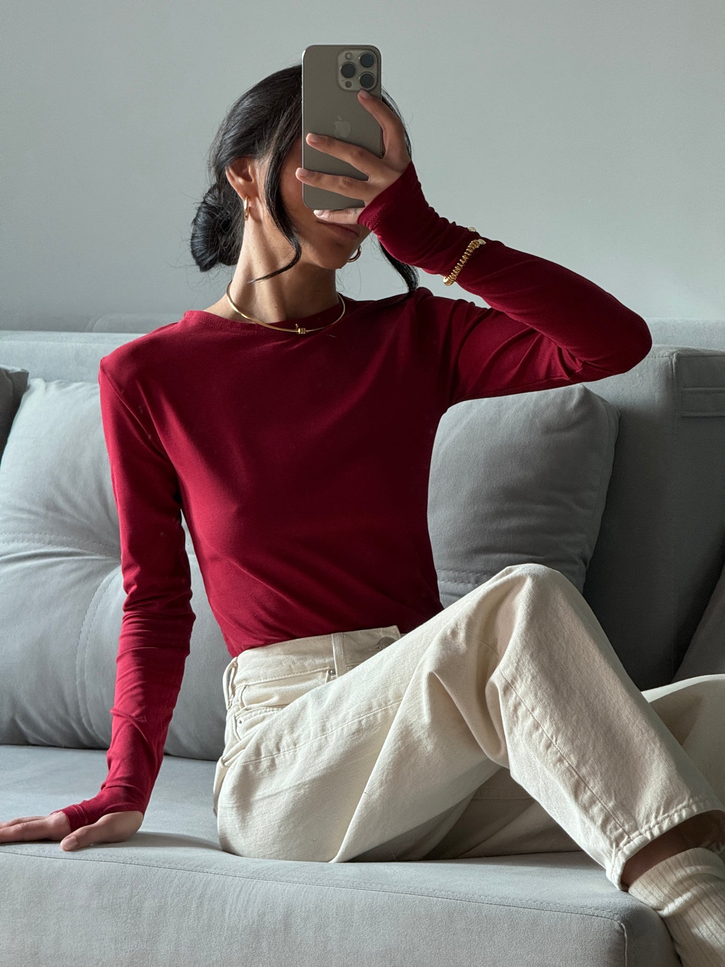 Лонгслів приталений