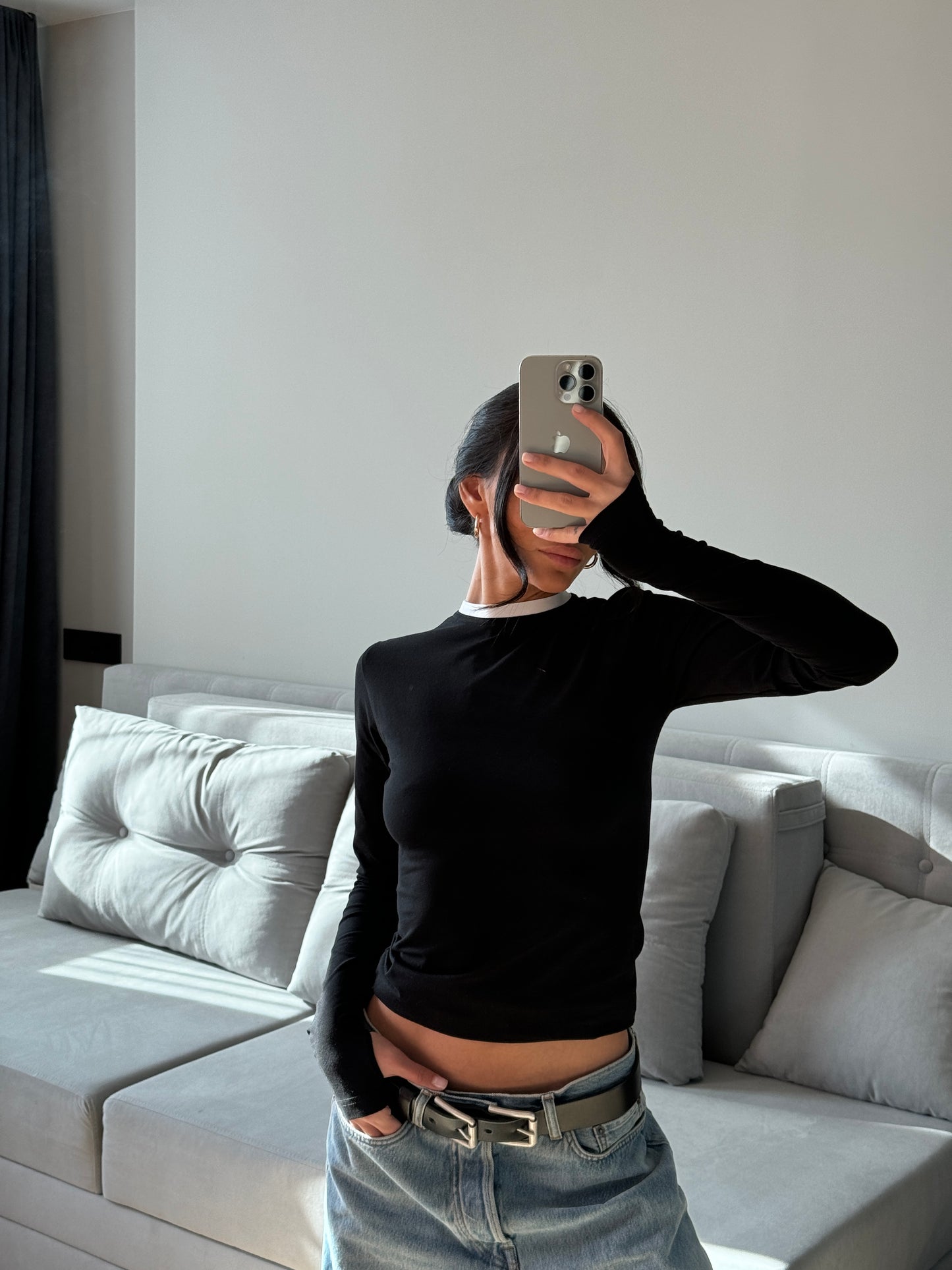 Лонгслів приталений