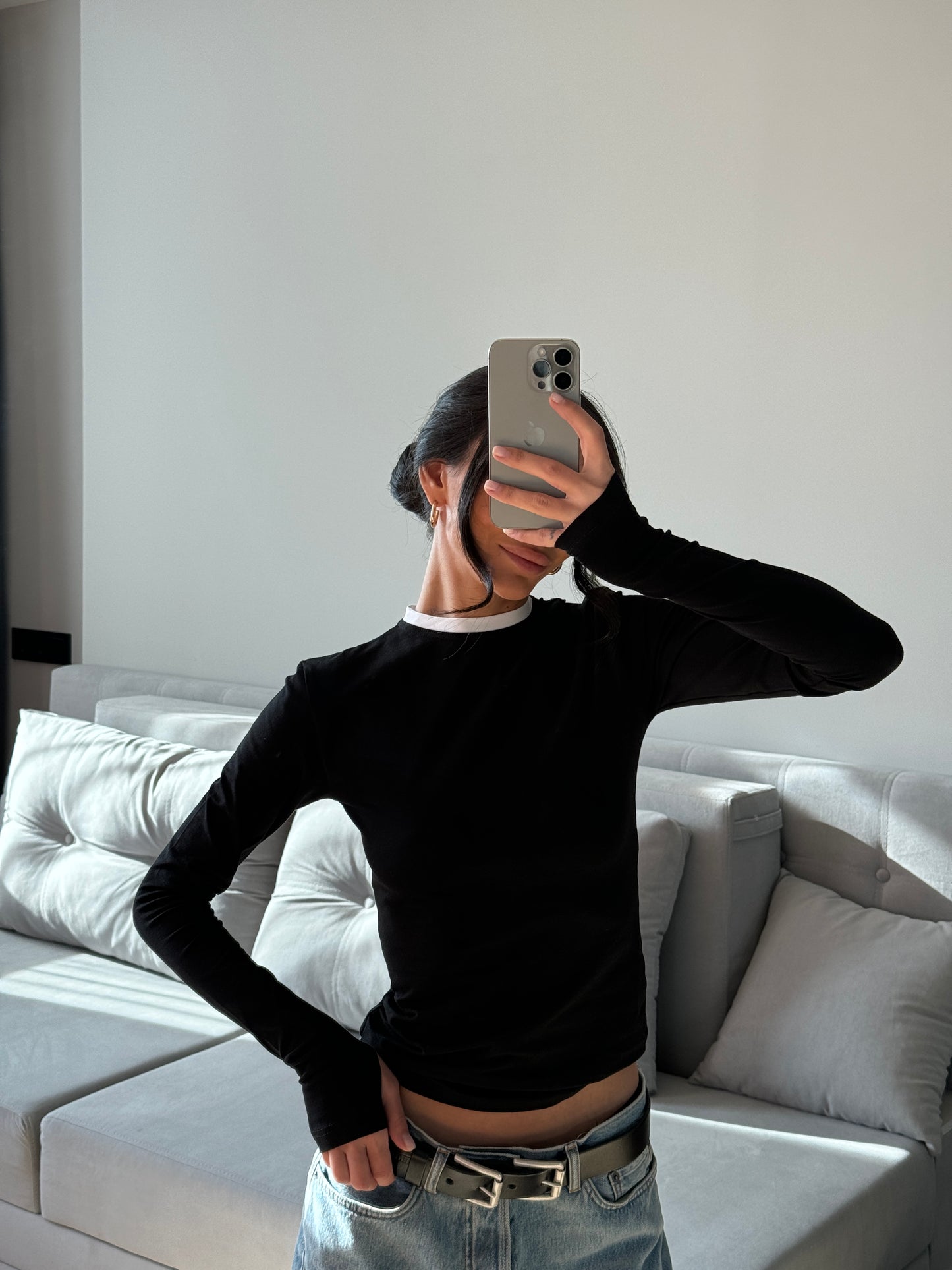 Лонгслів приталений