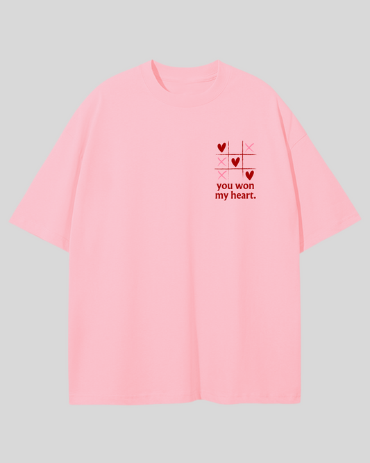 Футболка оверсайз "You won my heart"