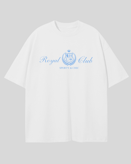 Футболка оверсайз "Royal club" біла
