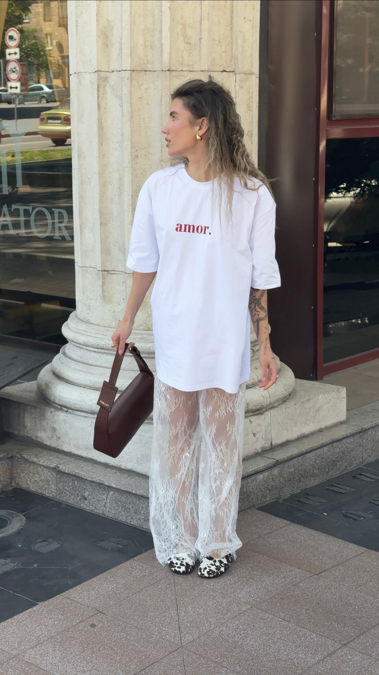 Штани мереживні