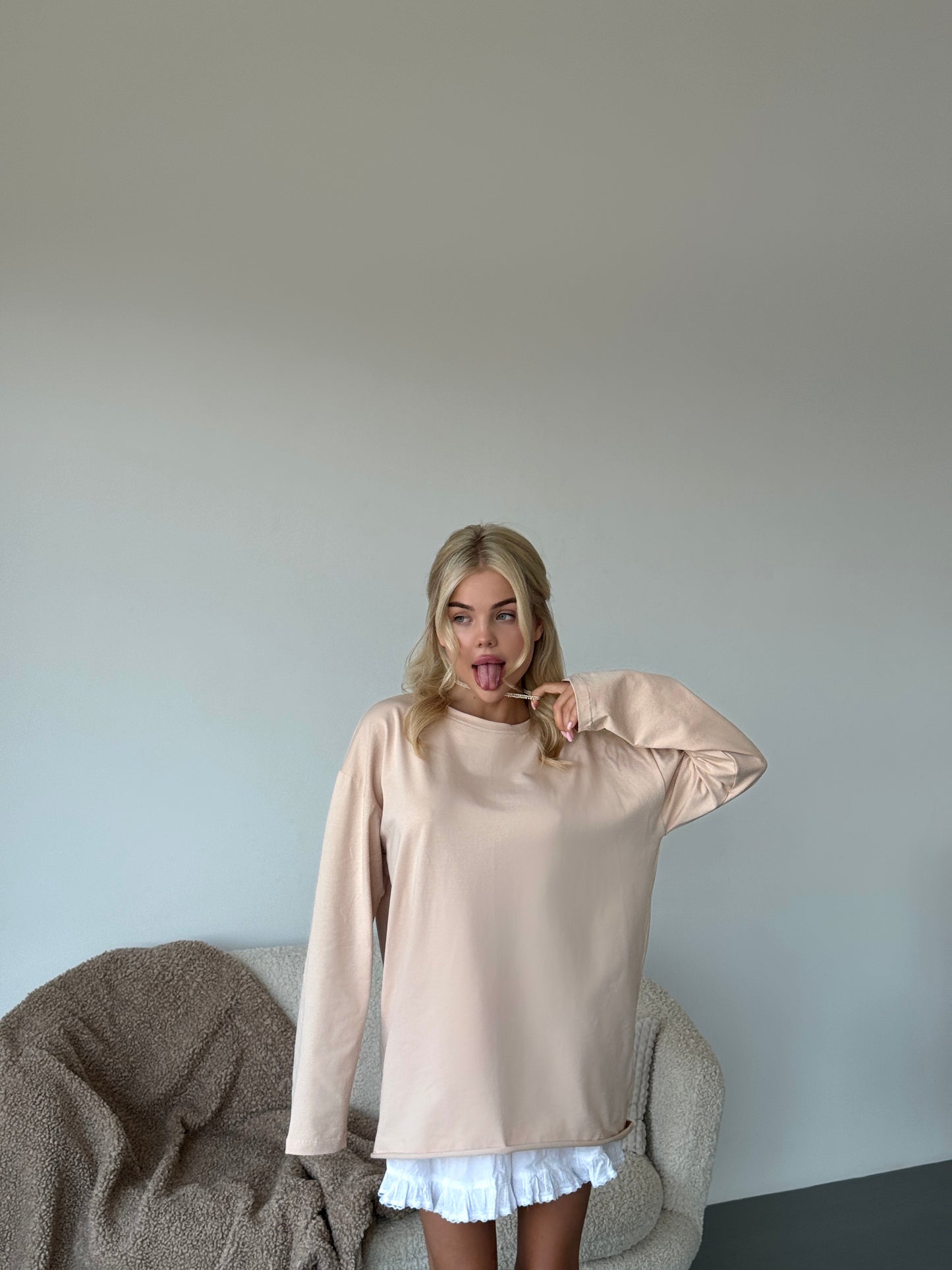 Лонгслів оверсайз базовий