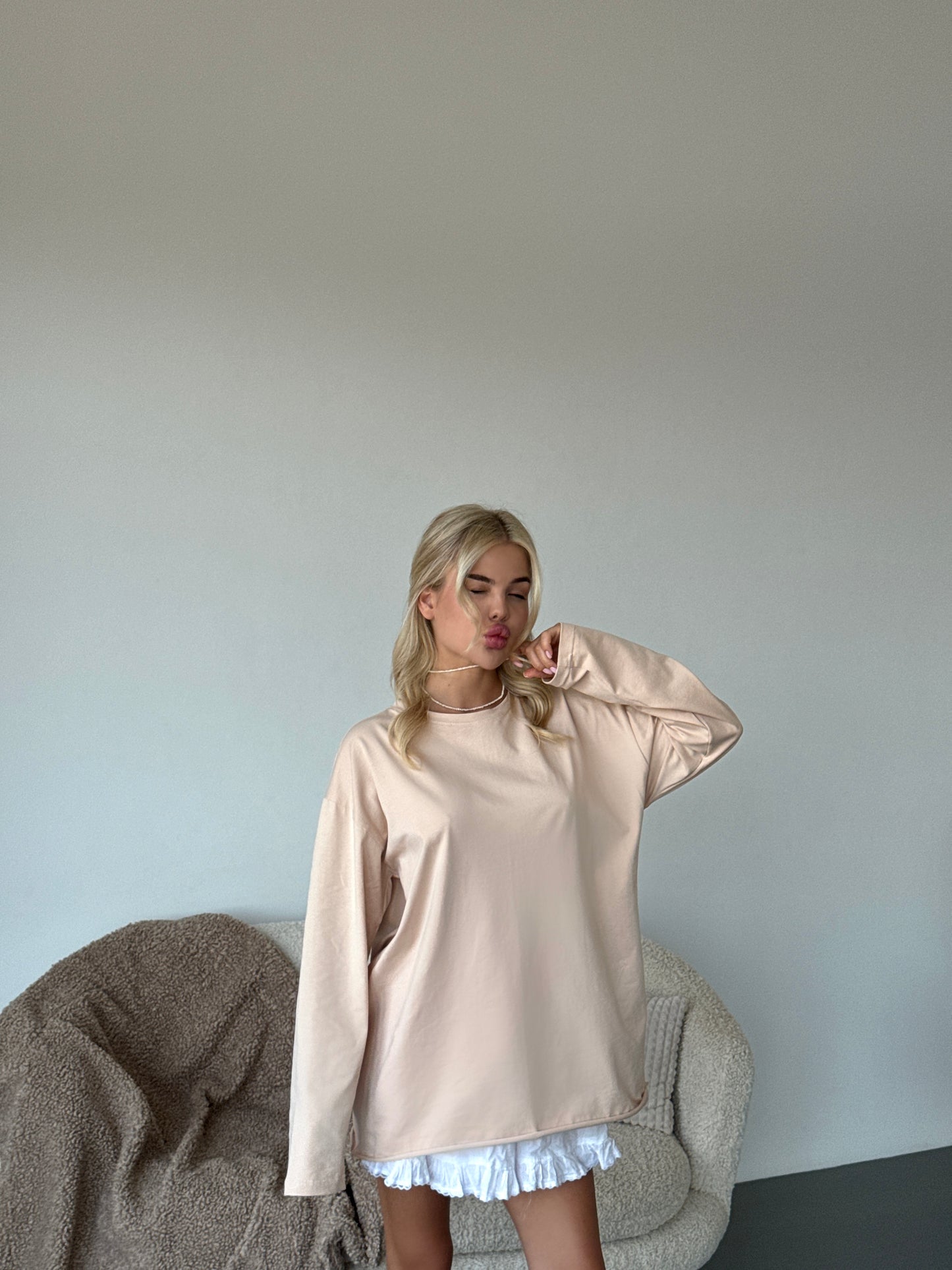 Лонгслів оверсайз базовий