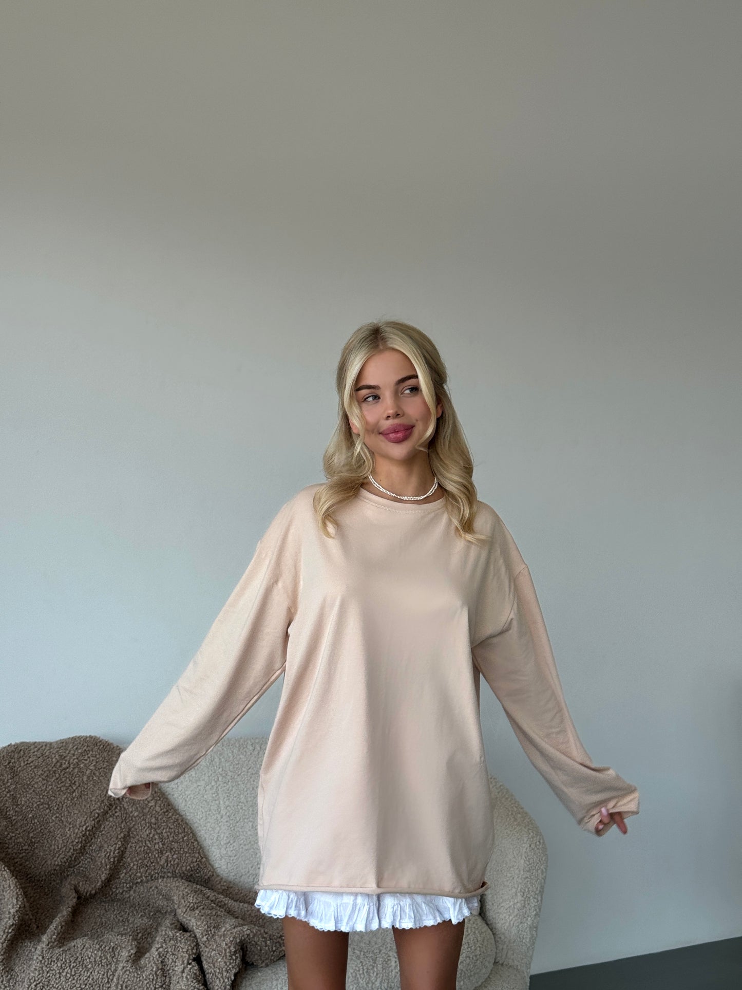 Лонгслів оверсайз базовий