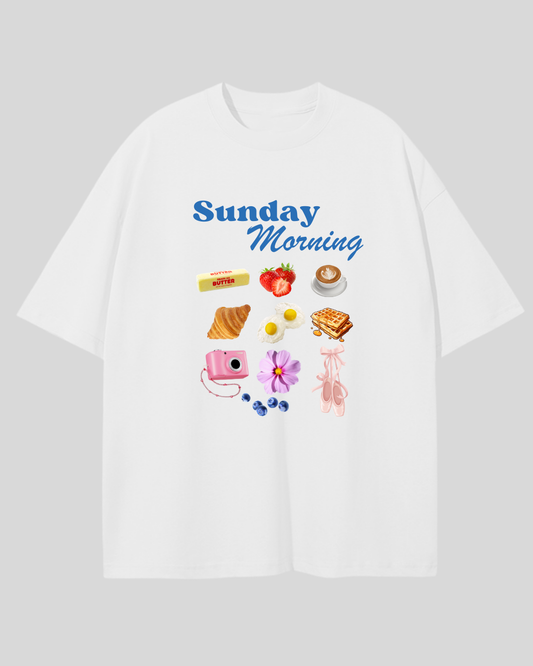 Футболка оверсайз "Sunday morning"