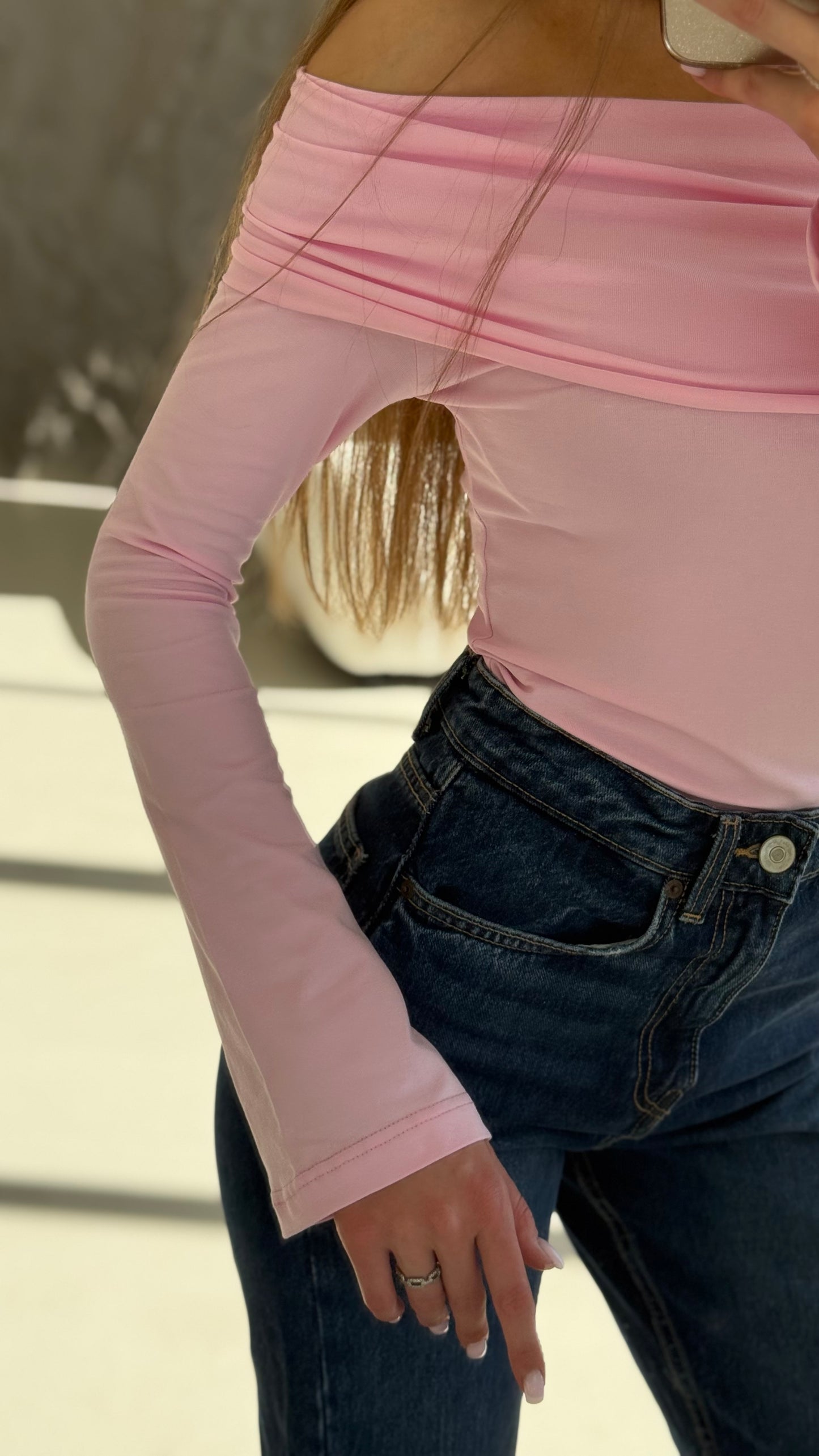 Лонгслів з відкритими плечима