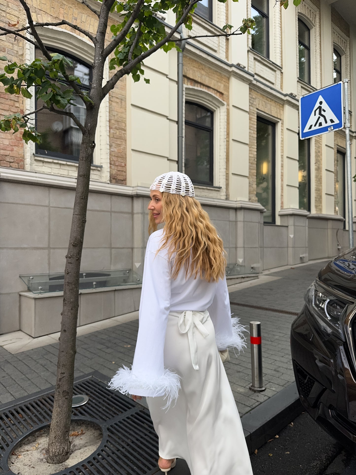 Спідниця сатинова максі на запах