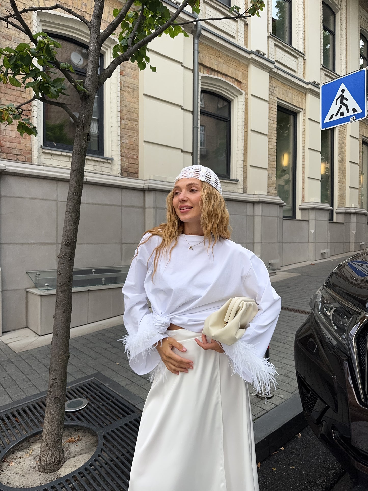 Спідниця сатинова максі на запах