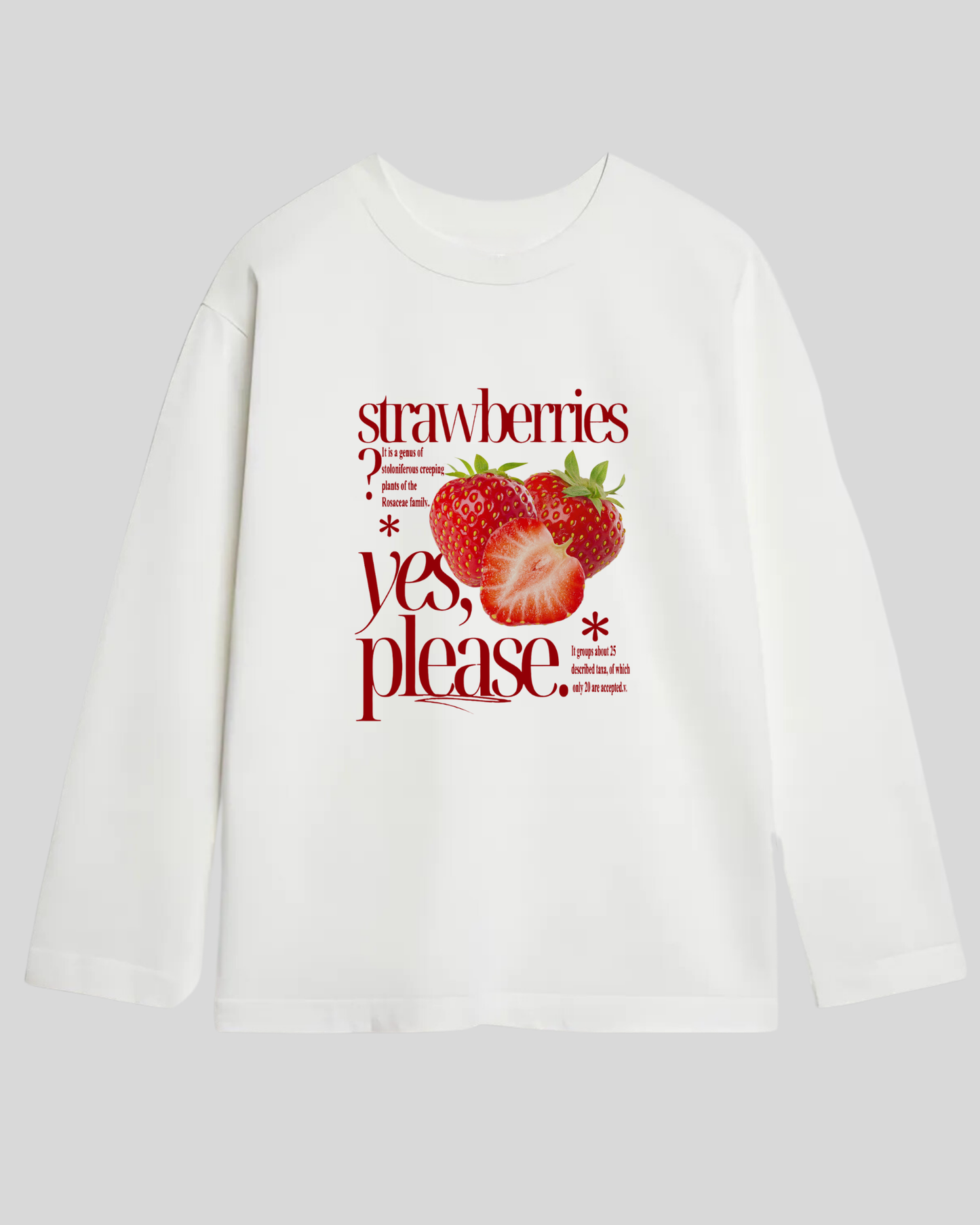 Лонгслів оверсайз "Strawberries"