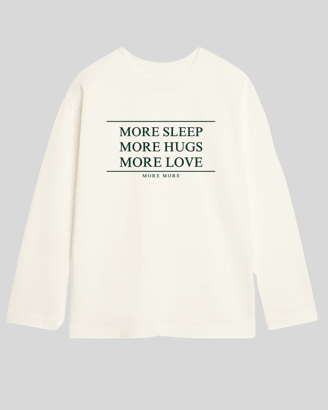 Лонг оверсайз шампань more sleep