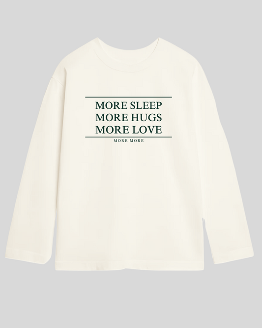 Лонг оверсайз шампань more sleep