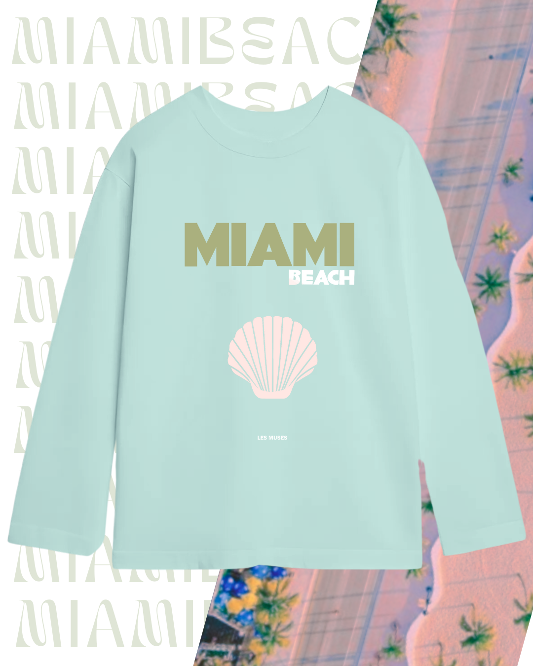 Лонг оверсайз мʼята miami