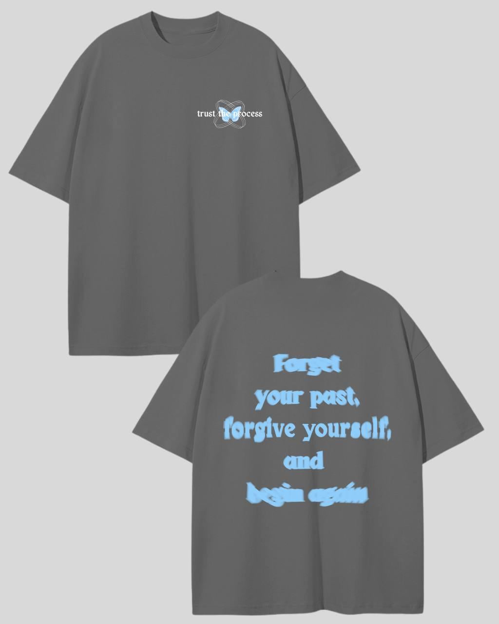 Футболка оверсайз графіт trust