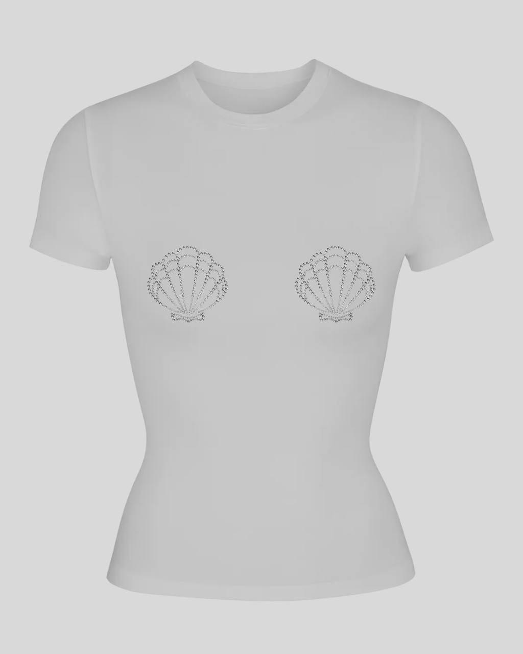 Футболка Skims з мушлями