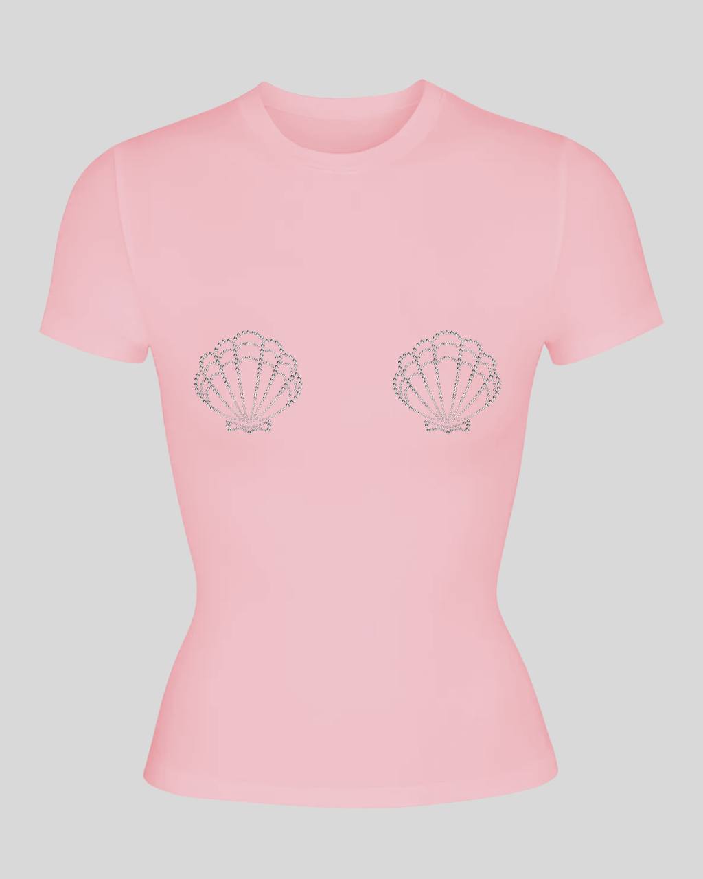 Футболка Skims з мушлями