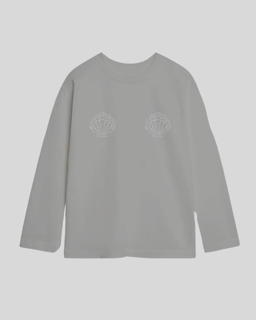 Лонгслів оверсайз мушля