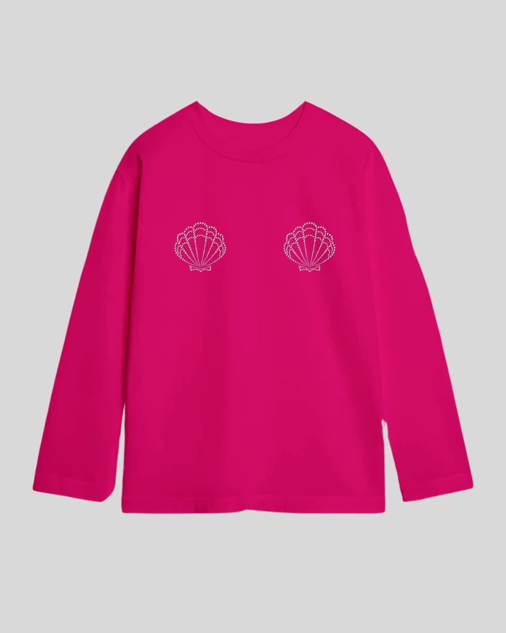 Лонгслів оверсайз мушля