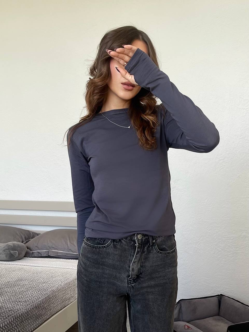 Лонгслів приталений