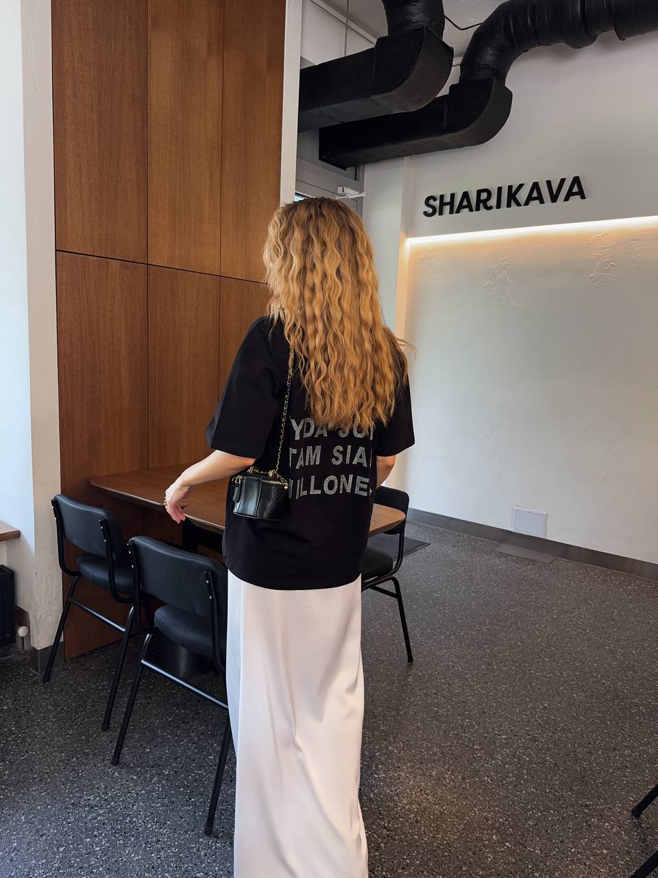 Футболка з стразами "Plan tam"