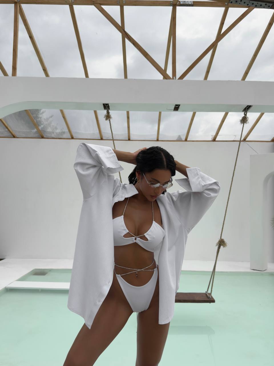 Сорочка лляна пляжна