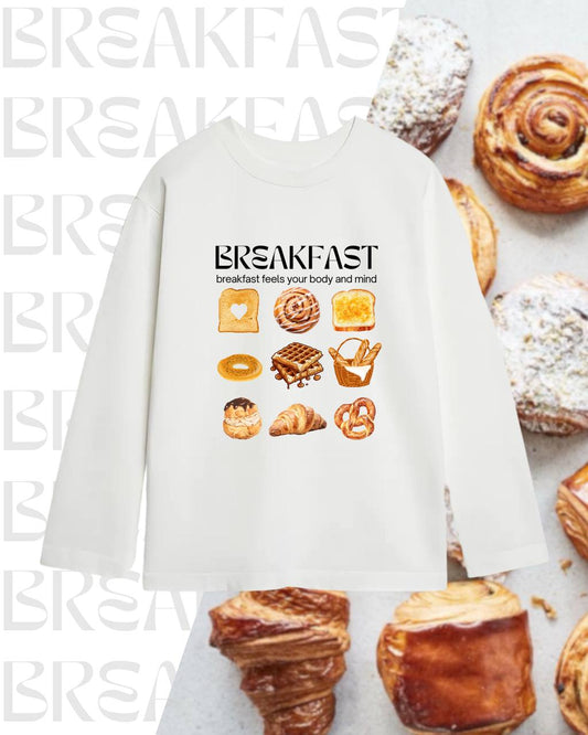 Лонгслів оверсайз "breakfast"